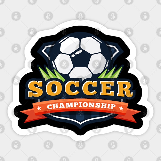 Soccer champion Sticker by Brainable ART